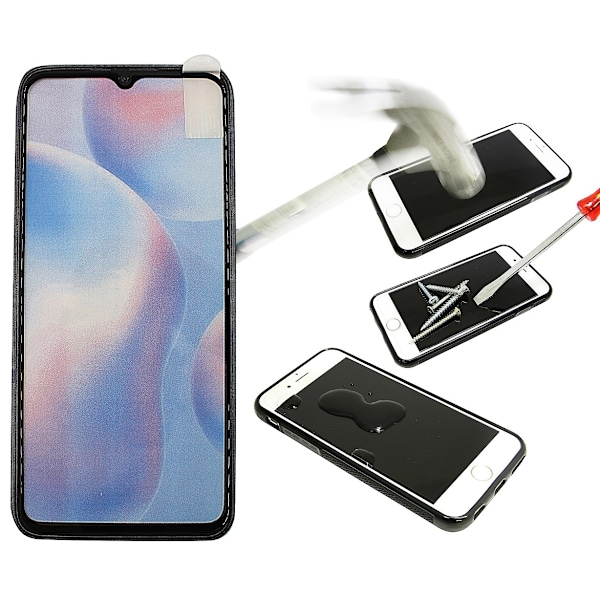 Full Frame Glas skydd Xiaomi Redmi 9A (Svart)