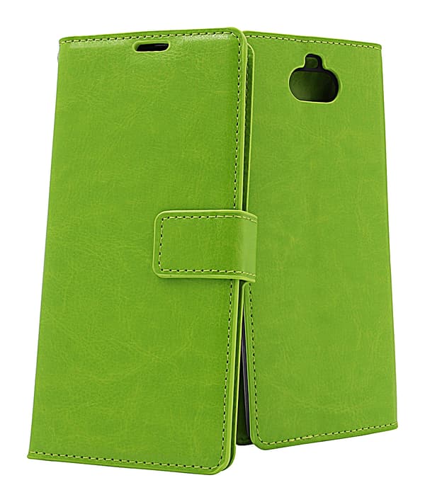 Crazy Horse Wallet Sony Xperia 10 Grön