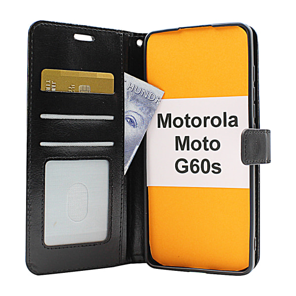 Crazy Horse Wallet Motorola Moto G60s Lila