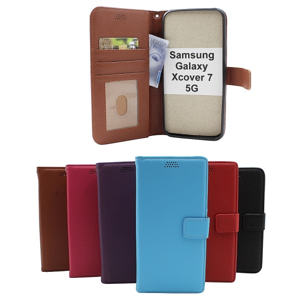 New Standcase Wallet Samsung Galaxy Xcover7 5G (SM-G556B) Röd