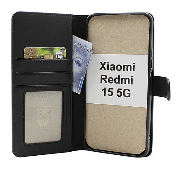 Skimblocker Xiaomi Redmi 15 5G Plånboksfodral