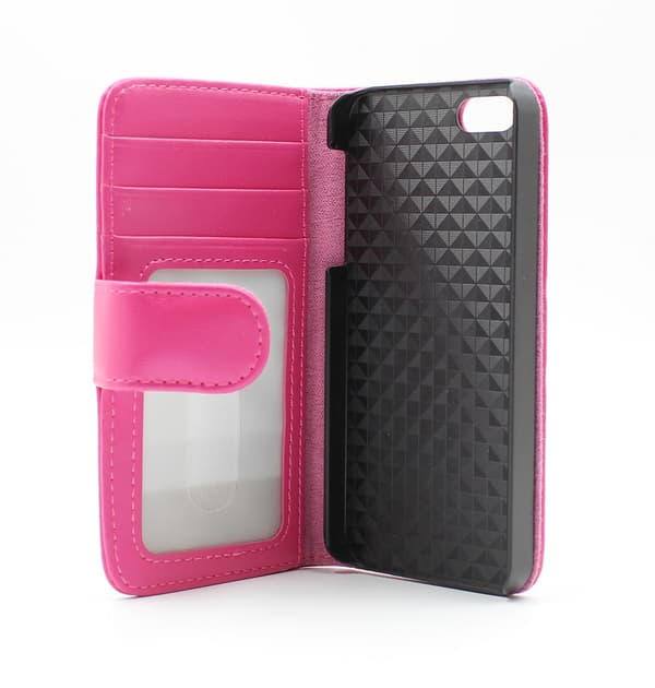 Skimblocker Plånboksfodral iPhone 5/5s/SE Hotpink
