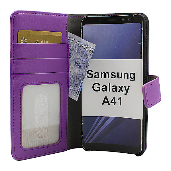 Skimblocker Magnet Wallet Samsung Galaxy A41 Lila