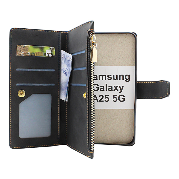XL Standcase Lyxfodral Samsung Galaxy A25 5G (SM-A256B/DS) Vinröd