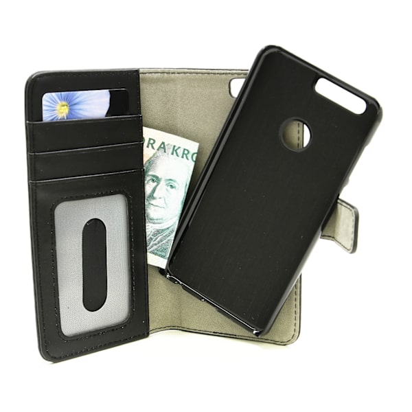 Skimblocker Magnet Wallet Huawei Honor 8 Svart