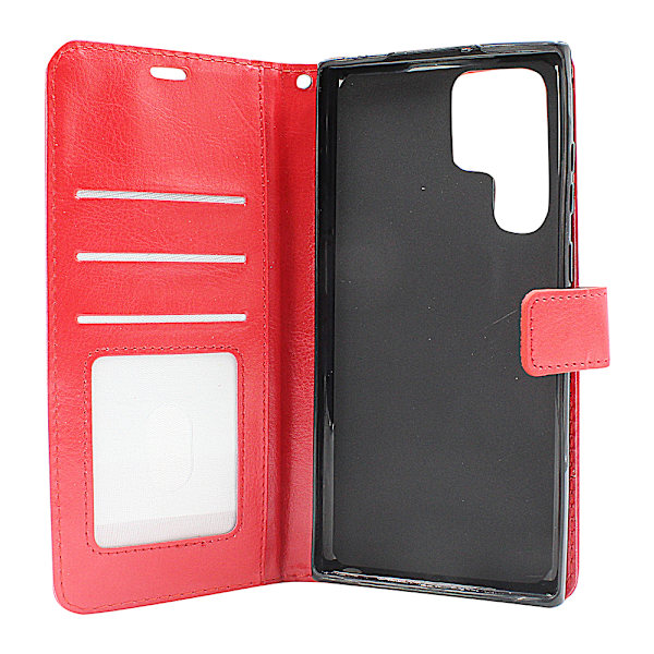 Crazy Horse Wallet Samsung Galaxy S22 Ultra 5G Brun