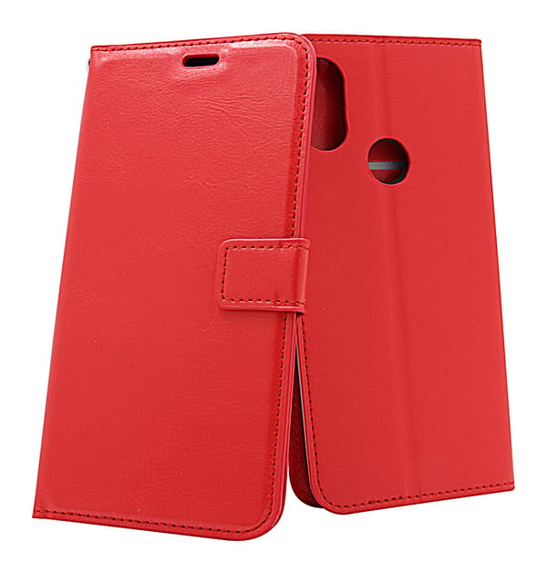 Crazy Horse Wallet Xiaomi Mi A2 Röd