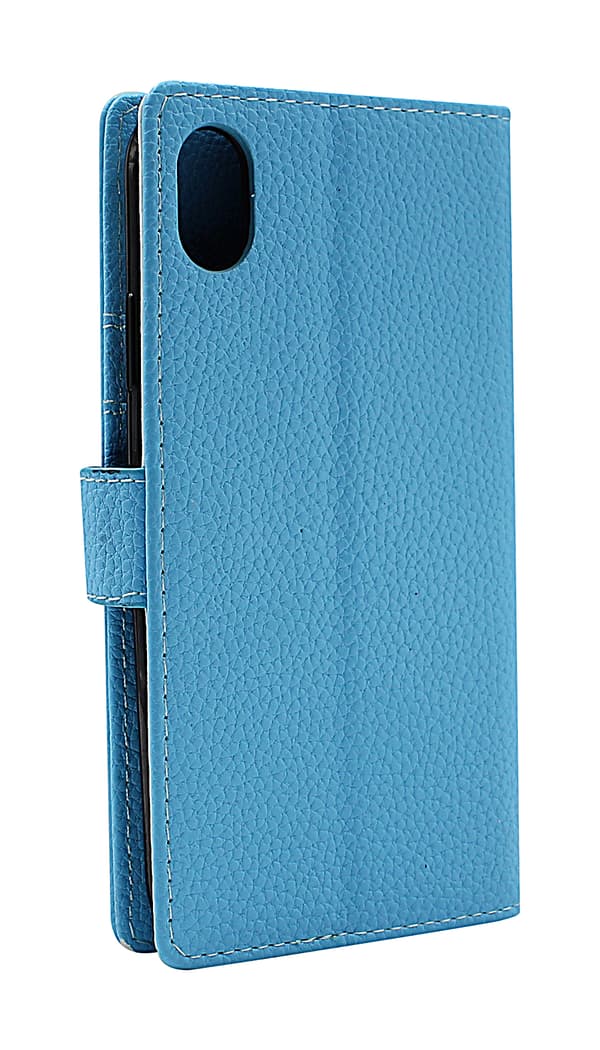 Standcase Wallet iPhone XR Ljusblå