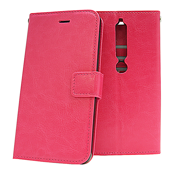 Crazy Horse Wallet Nokia 6 (2018) Hotpink