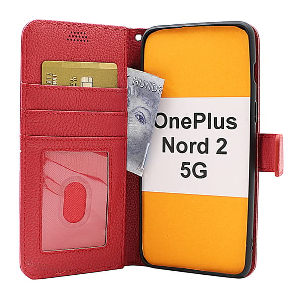 New Standcase Wallet OnePlus Nord 2 5G Ljusblå