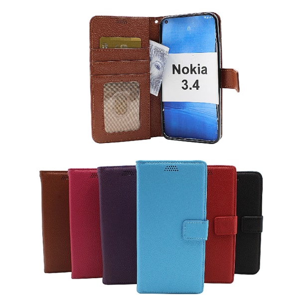 New Standcase Wallet Nokia 3.4 Lila