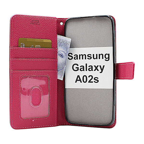 New Standcase Wallet Samsung Galaxy A02s (A025G/DS) Hotpink