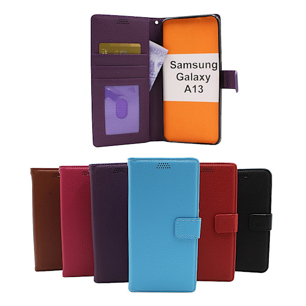 New Standcase Wallet Samsung Galaxy A13 (A135F/DS) Röd