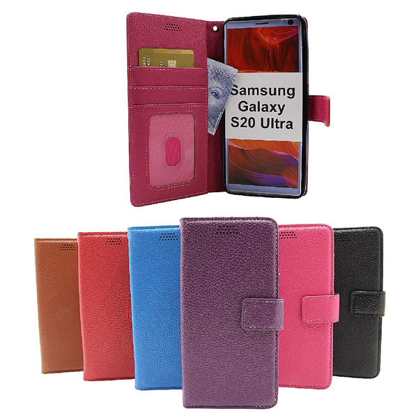 New Standcase Wallet Samsung Galaxy S20 Ultra (G988B) Svart