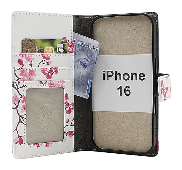 Skimblocker iPhone 16 Plånboksfodral Design