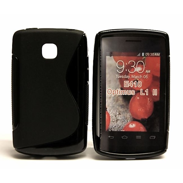 S-Line skal LG Optimus L1 II (E410) Svart