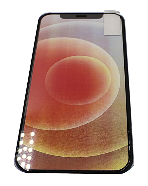 Full Frame Glas skydd iPhone 12 Pro (6.1) (Svart)