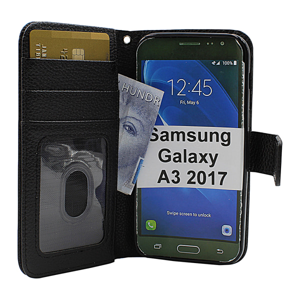 New Standcase Wallet Samsung Galaxy A3 2017 (A320F) (Röd) Röd