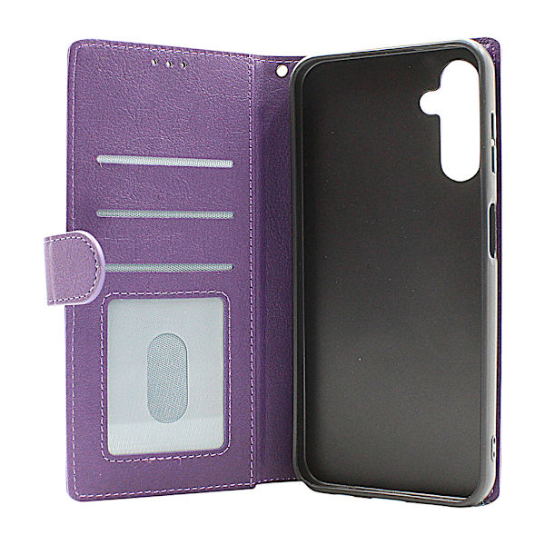 Zipper Standcase Wallet Samsung Galaxy A14 5G Grå