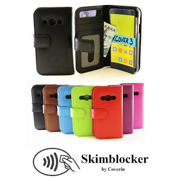 Skimblocker Plånboksfodral Samsung Galaxy Xcover 3 Grön