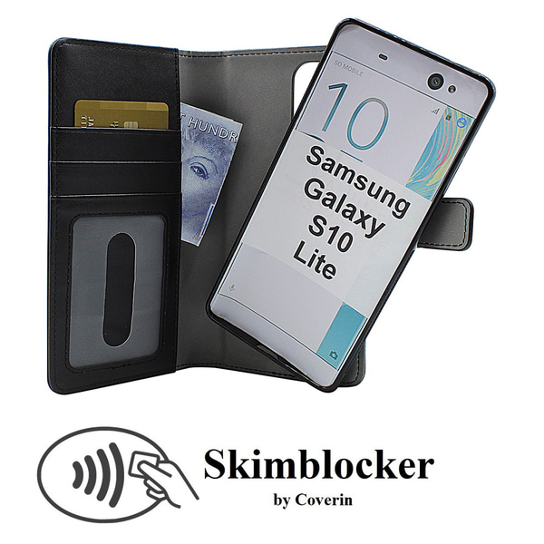 Skimblocker Magnet Wallet Samsung Galaxy S10 Lite (G770F) Lila