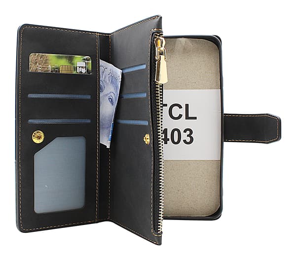XL TCL 403 Lyx Plånboksfodral Marinblå
