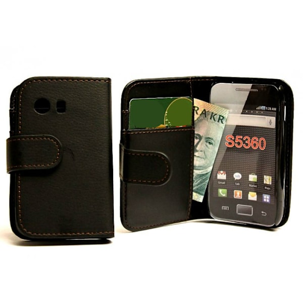 Plånboksfodral Samsung Galaxy Y Svart