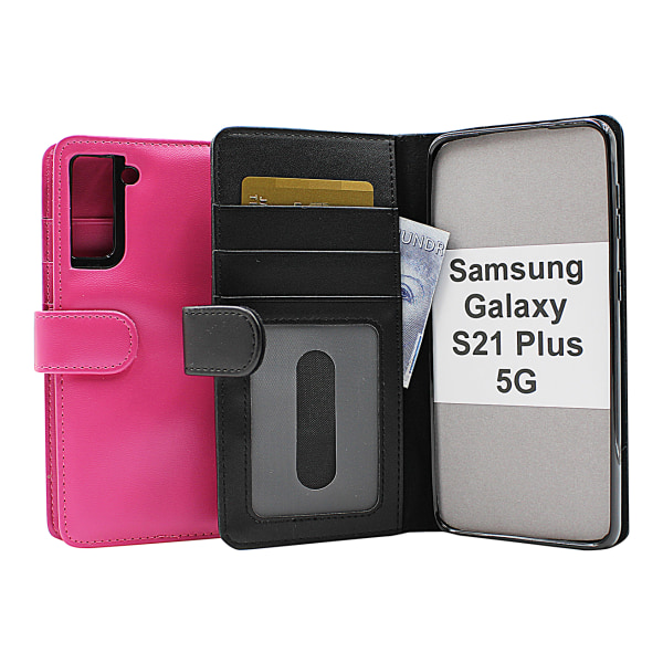 Skimblocker Plånboksfodral Samsung Galaxy S21 Plus 5G Hotpink
