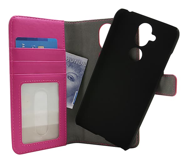 Skimblocker Magnet Wallet Nokia 8.1 Hotpink
