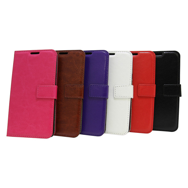 Crazy Horse Wallet LG Q6 (M700N) Hotpink