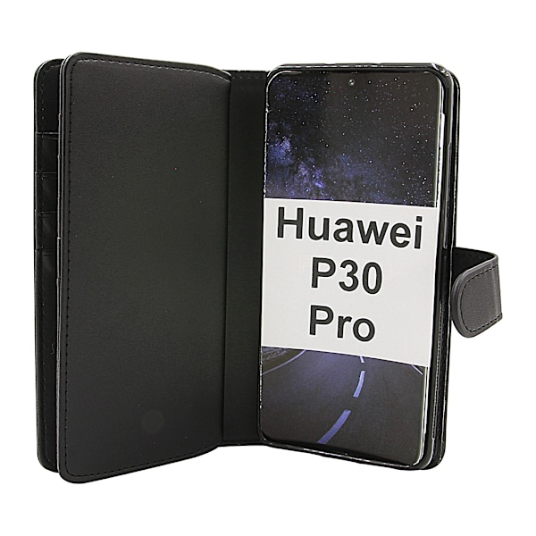 Skimblocker XL Magnet Wallet Huawei P30 Pro (VOG-L29) Svart