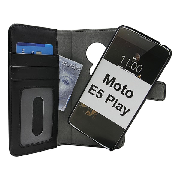 Skimblocker Magnet Wallet Motorola Moto E5 Play Svart