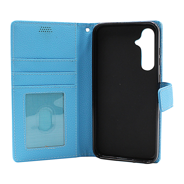 New Standcase Wallet Samsung Galaxy S23 FE 5G Ljusblå