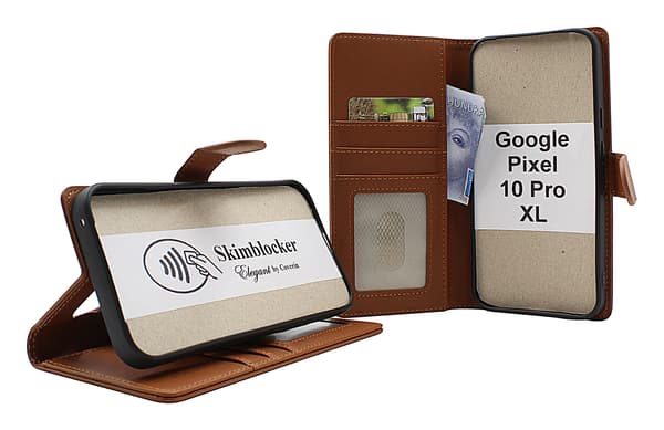 Skimblocker Plånboksfodral Google Pixel 10 Pro XL Petrol