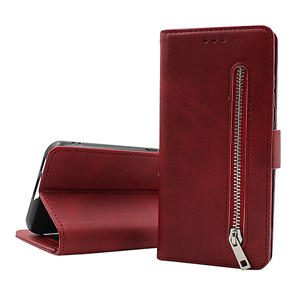 Zipper Standcase Wallet Motorola Moto G23 Grå