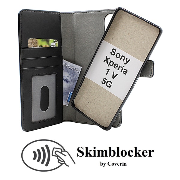 Skimblocker Magnet Fodral Sony Xperia 1 V 5G (XQ-DQ72)