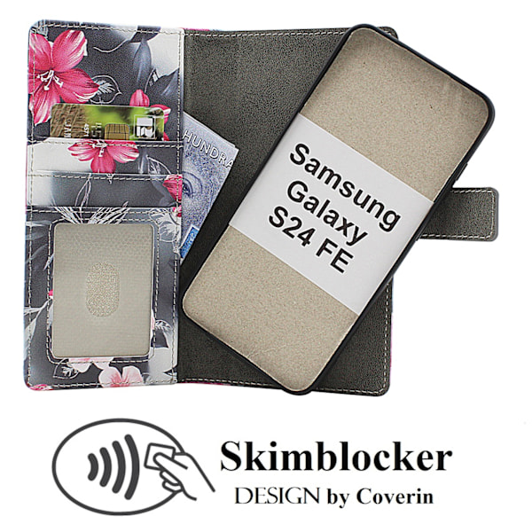 Skimblocker Samsung Galaxy S24 FE Magnetfodral Design