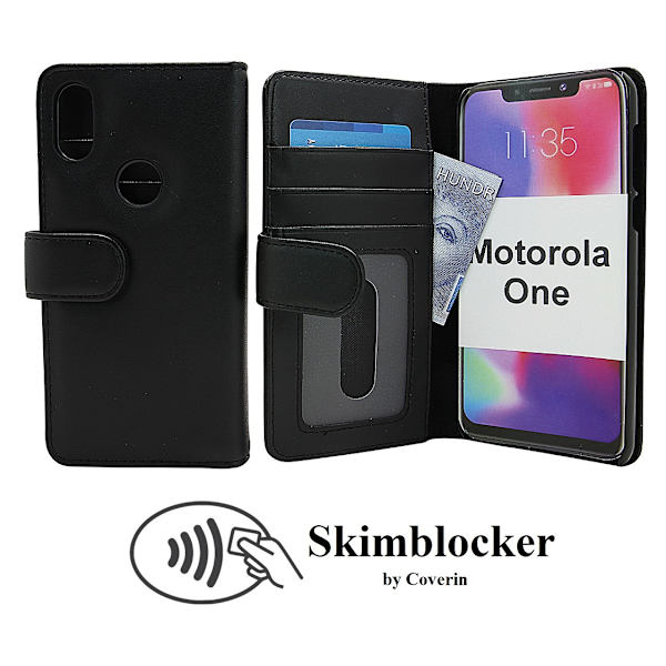 Skimblocker Plånboksfodral Motorola One