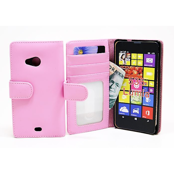 Plånboksfodral Microsoft Lumia 535 Ljusrosa