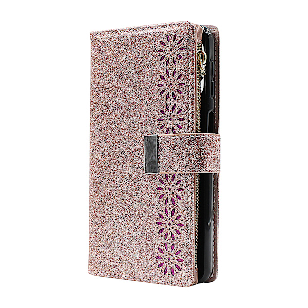 XL Standcase Glitterwallet Samsung Galaxy A32 5G (SM-A326B) Lila