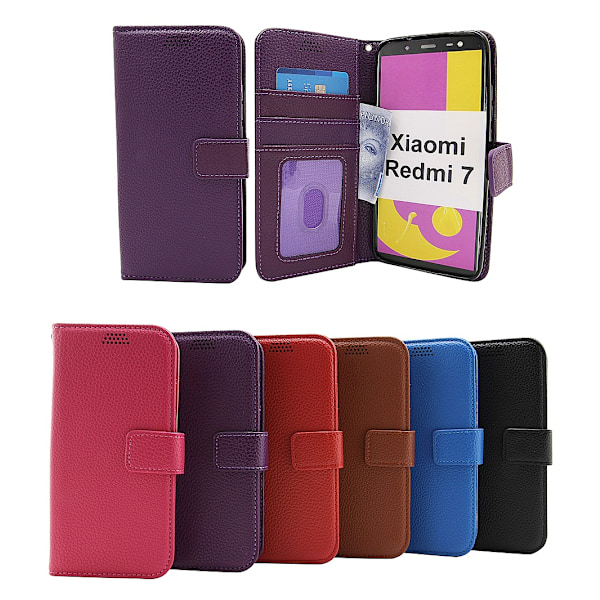 New Standcase Wallet Xiaomi Redmi 7 Svart