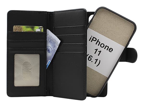 Skimblocker iPhone 11 (6.1) XL Magnet Plånboksfodral