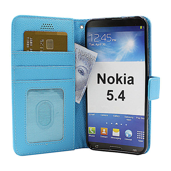 New Standcase Wallet Nokia 5.4 Röd