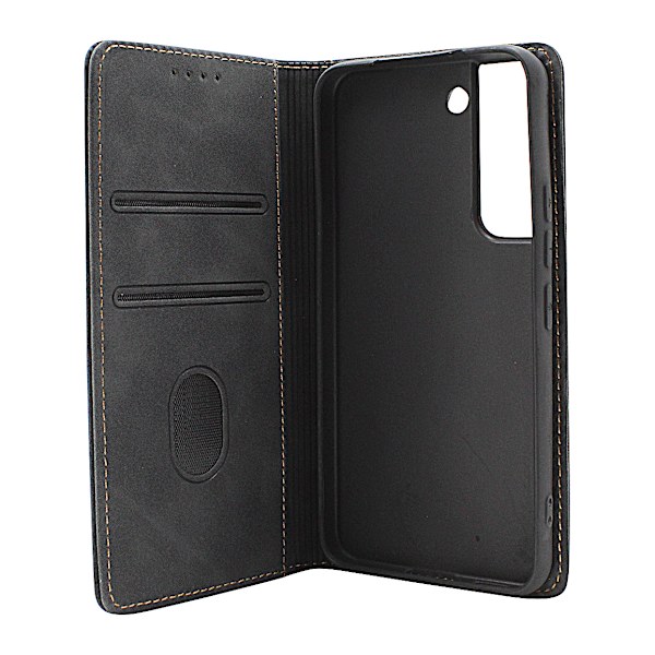 Fancy Standcase Wallet Samsung Galaxy S22 5G Svart