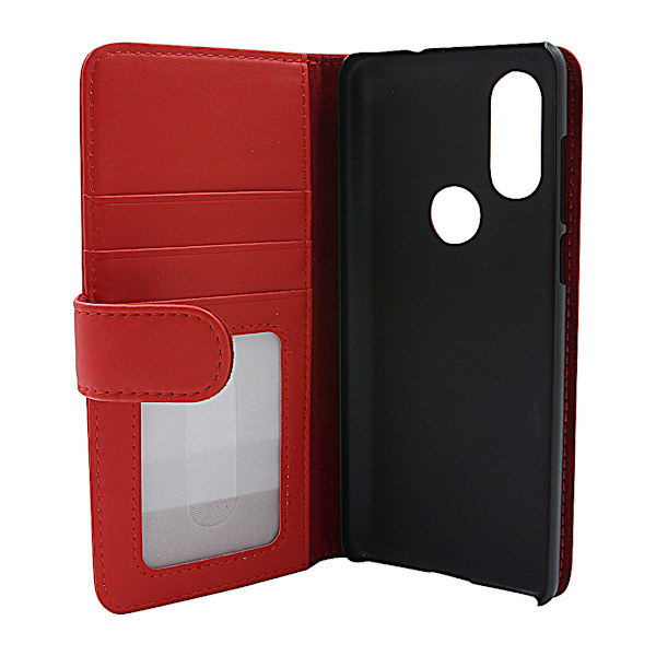 Skimblocker Plånboksfodral Motorola One Vision Röd