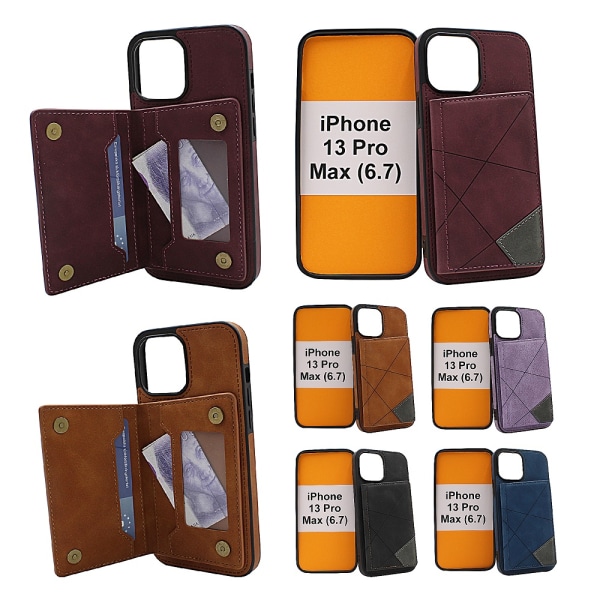 Lyx CardCase iPhone 13 Pro Max (6.7) Svart