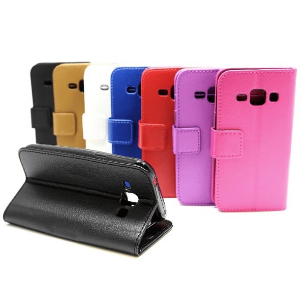 Standcase Wallet Samsung Galaxy J1 (SM-J100H) Röd