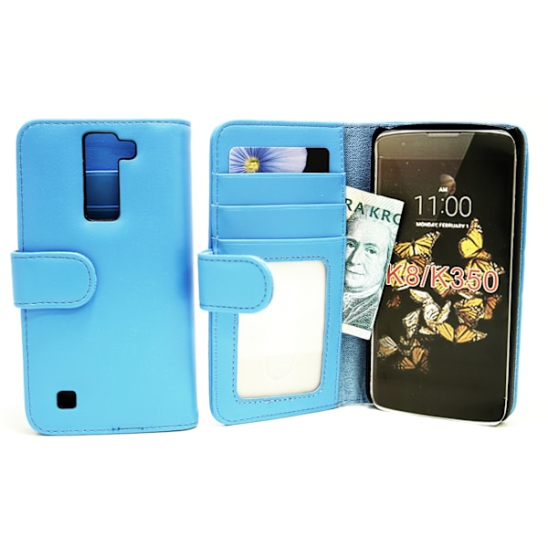 Plånboksfodral LG K8 (K350N) Ljusblå