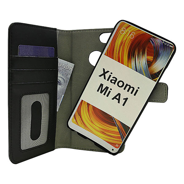 Skimblocker Magnet Wallet Xiaomi Mi A1 Svart