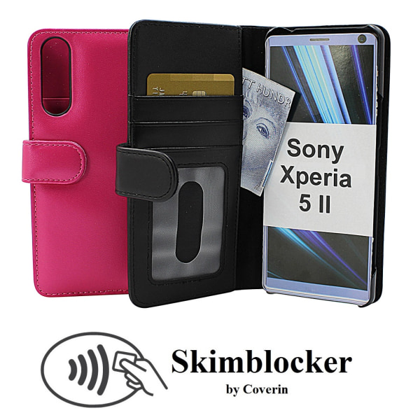 Skimblocker Plånboksfodral Sony Xperia 5 II (XQ-AS52) Svart